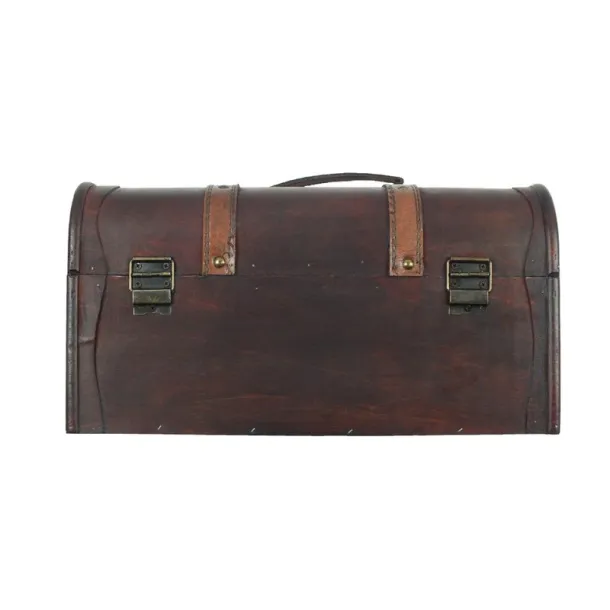  Small wooden box, chest brown