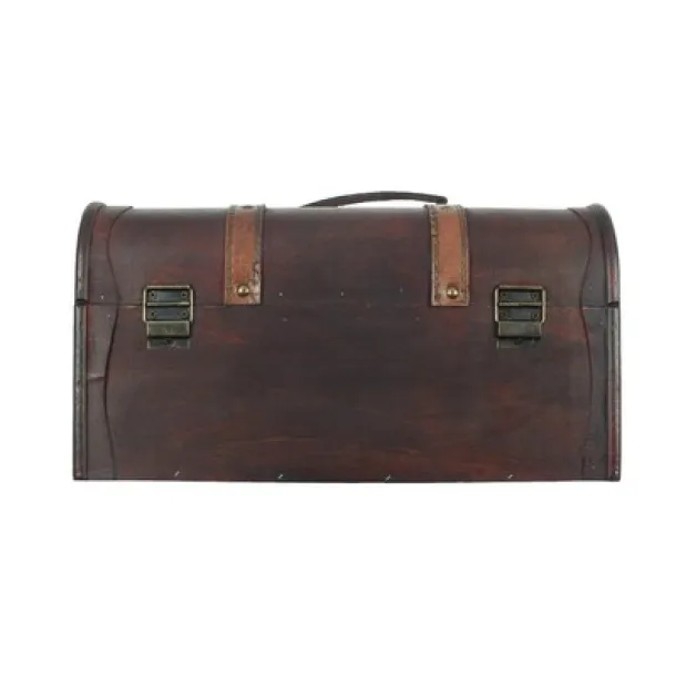  Small wooden box, chest brown