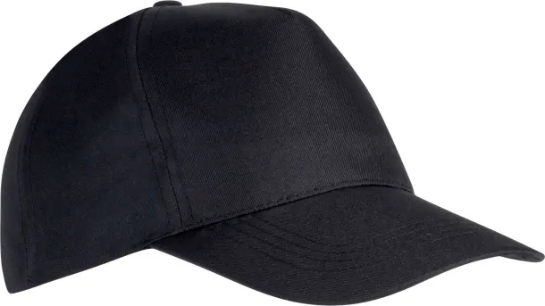  POLYESTER CAP - 5 PANELS - K-UP Black