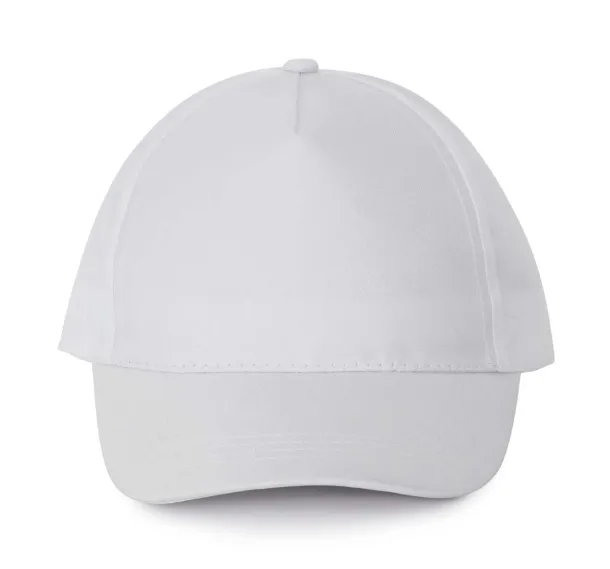  POLYESTER CAP - 5 PANELS - K-UP White