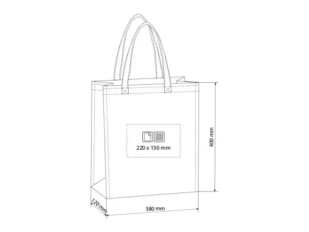 LARA Shopping bag Crna