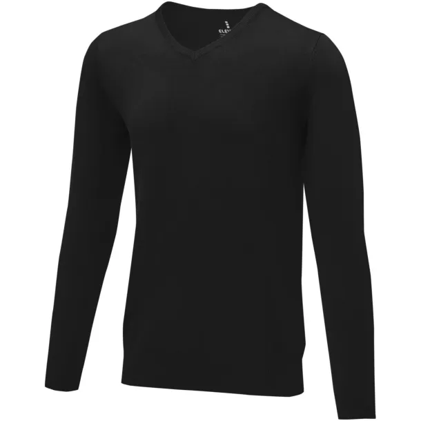 Stanton men's v-neck pullover - Elevate Life Solid black