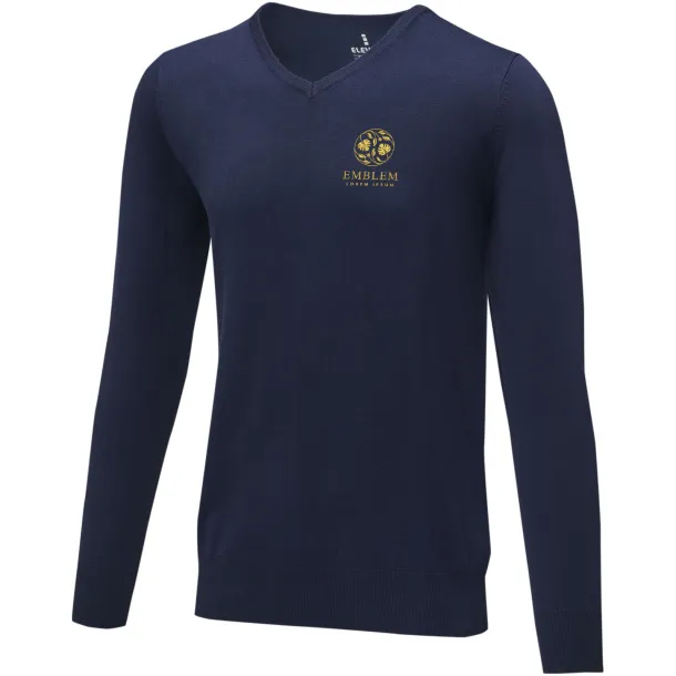 Stanton men's v-neck pullover - Elevate Life Navy Blue