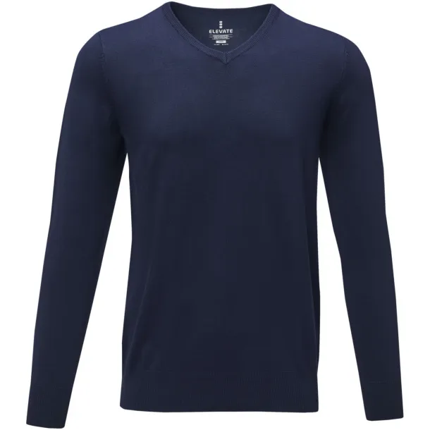 Stanton men's v-neck pullover - Elevate Life Navy Blue