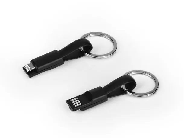 LINK key holder USB cable 2 in 1 Black