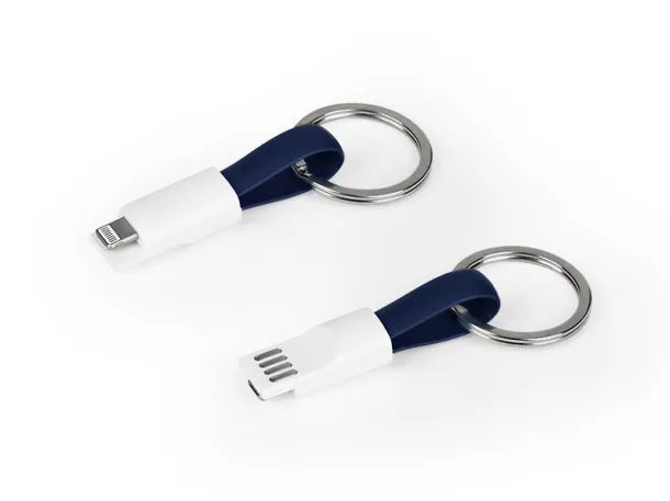 LINK key holder USB cable 2 in 1 Blue