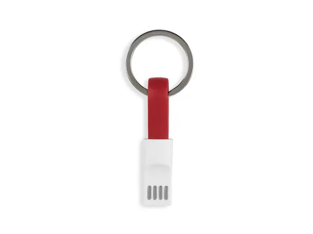 LINK key holder USB cable 2 in 1 Red