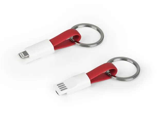 LINK key holder USB cable 2 in 1 Red