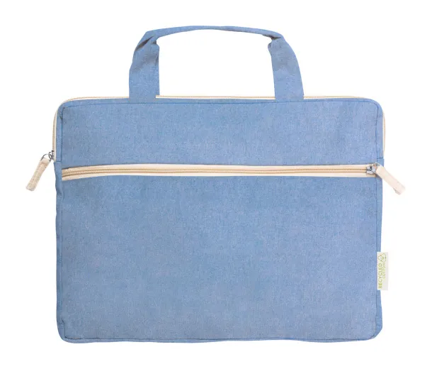 Padra cotton document bag Blue