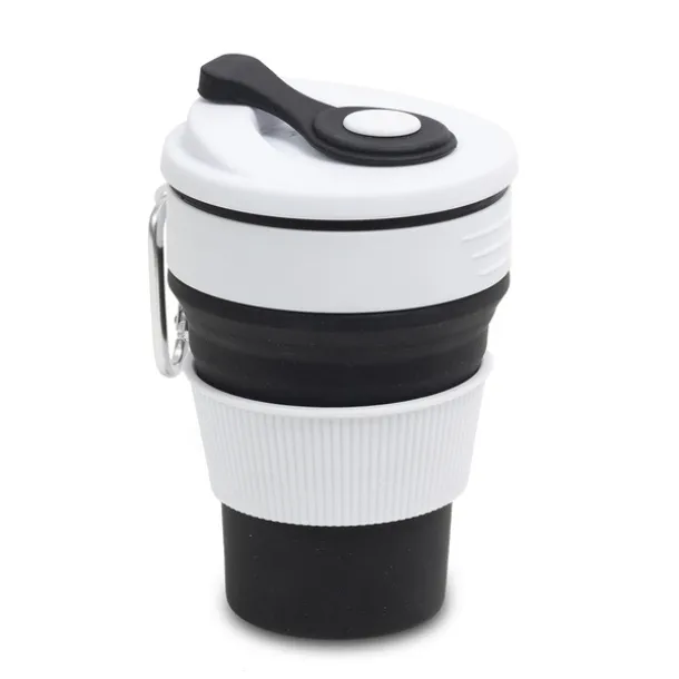 FLEXI folding silicone mug 350 ml Black