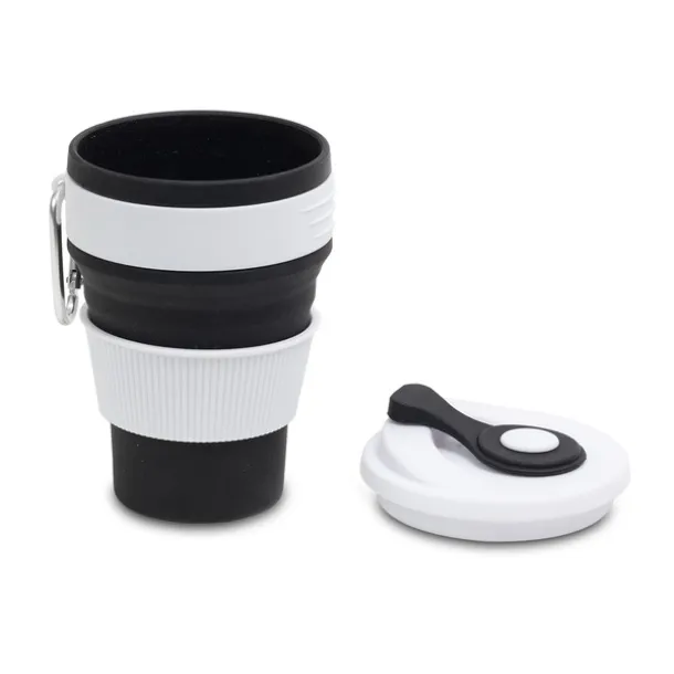 FLEXI folding silicone mug 350 ml Black