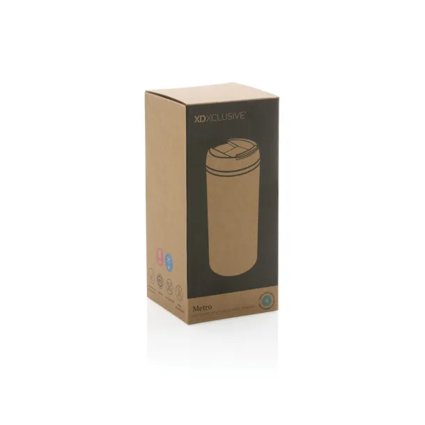  Metro RCS Recycled stainless steel tumbler - XD Xclusive White 