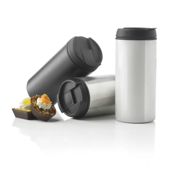  Metro RCS Recycled stainless steel tumbler - XD Xclusive White 