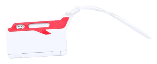 Mufix luggage tag White Red