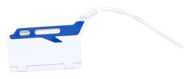 Mufix luggage tag White Blue