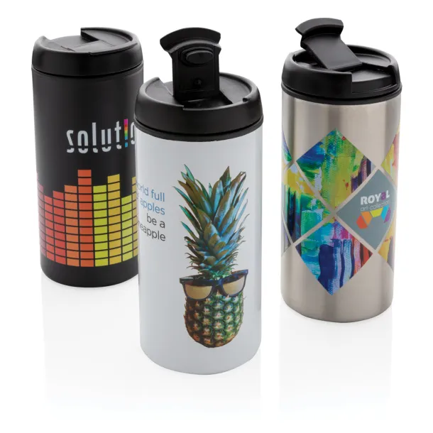  Metro RCS Recycled stainless steel tumbler - XD Xclusive White 