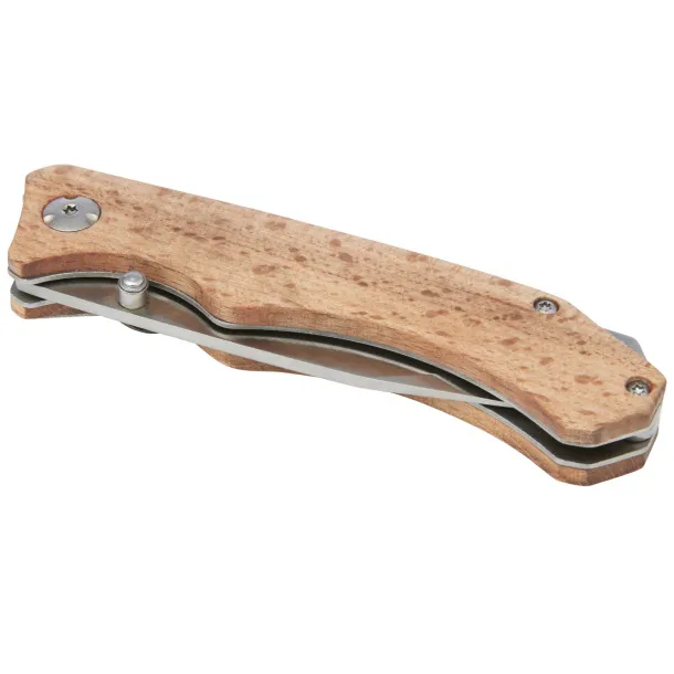 Dave pocket knife with belt clip - STAC Wood