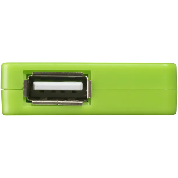 Brick 4-port USB hub - Bullet Lime