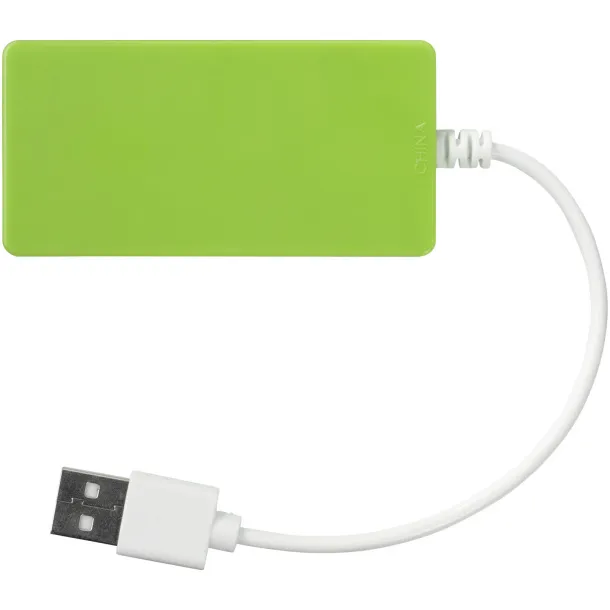 Brick 4-port USB hub - Bullet Lime