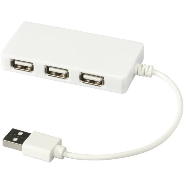 Brick 4-port USB hub - Bullet White