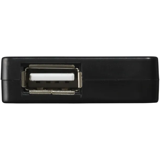 Brick 4-port USB hub - Bullet Solid black