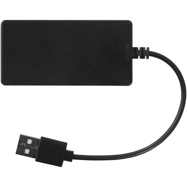 Brick 4-port USB hub - Bullet Solid black