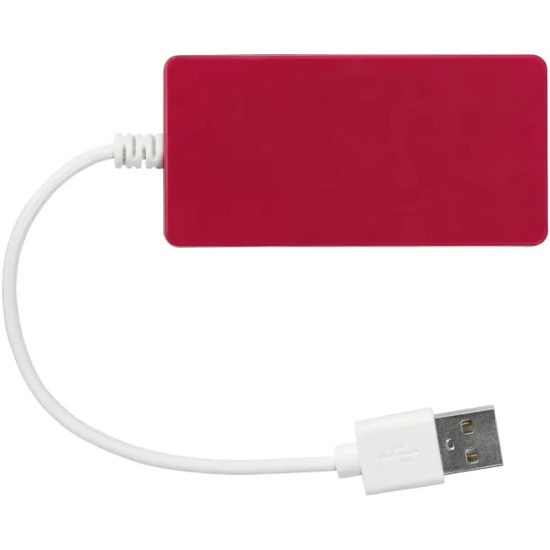 Brick 4-port USB hub - Bullet Red