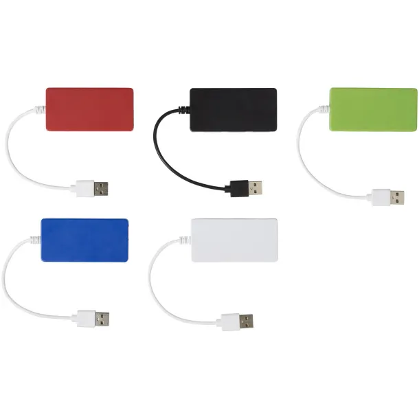 Brick 4-port USB hub - Bullet Red