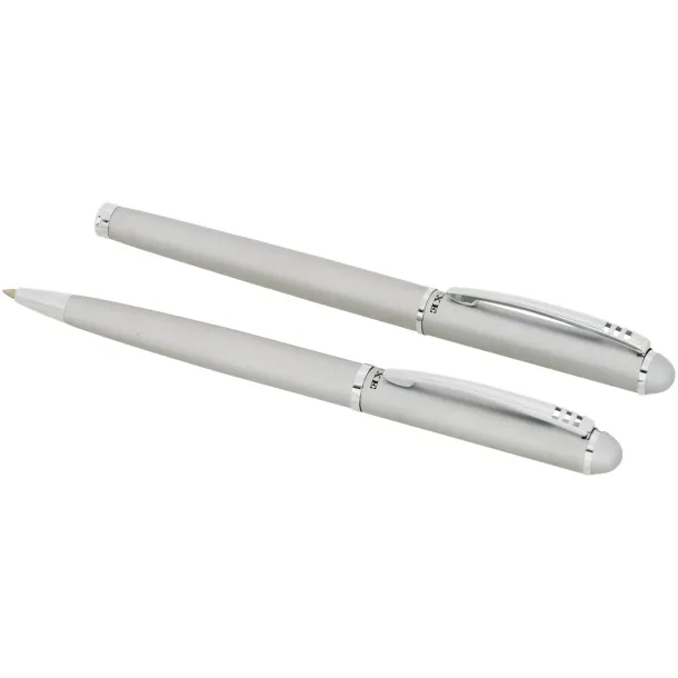 Andante duo pen gift set - Luxe Silver