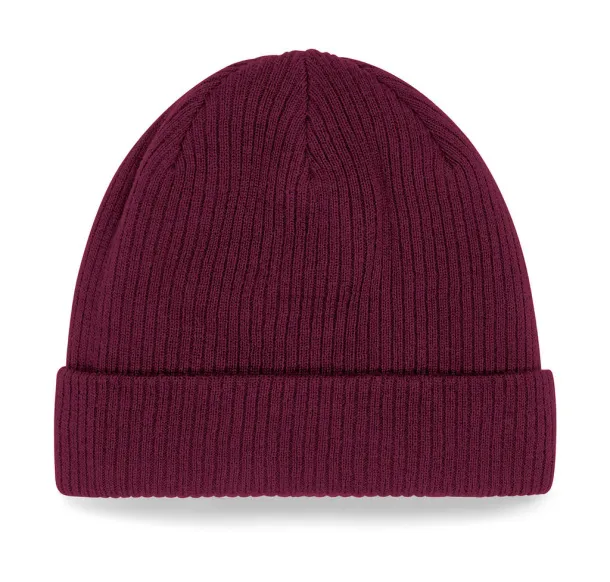  Organic Cotton Beanie - Beechfield Burgundy