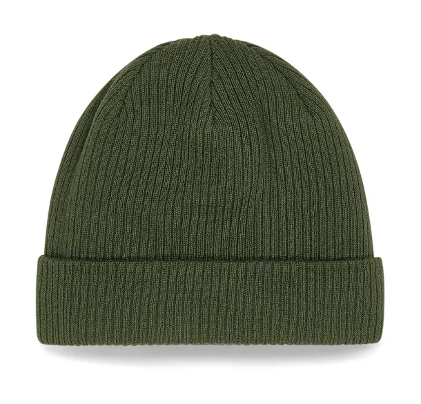  Organic Cotton Beanie - Beechfield Olive Green