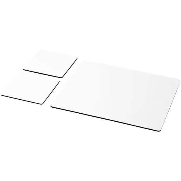 Q-Mat® mouse mat and coaster set combo 3 - Q-Mat™ Solid black