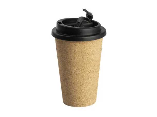 AMERICANO MAXI Mug with plastic lid, 450 ml Cream Bež