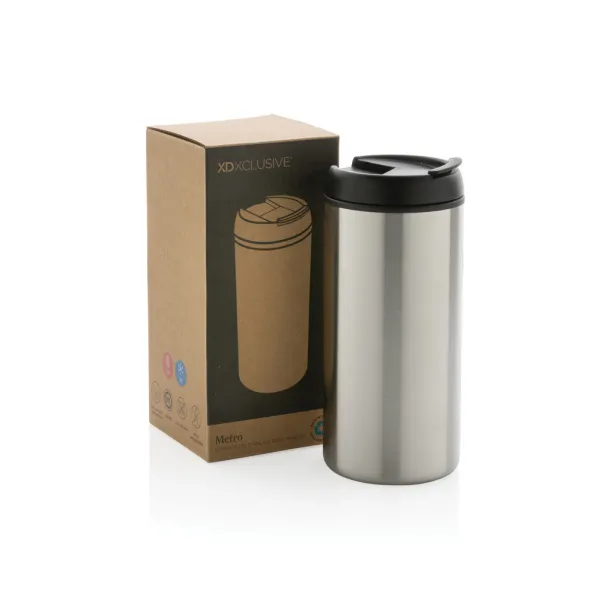  Metro RCS Recycled stainless steel tumbler - XD Xclusive Silver 