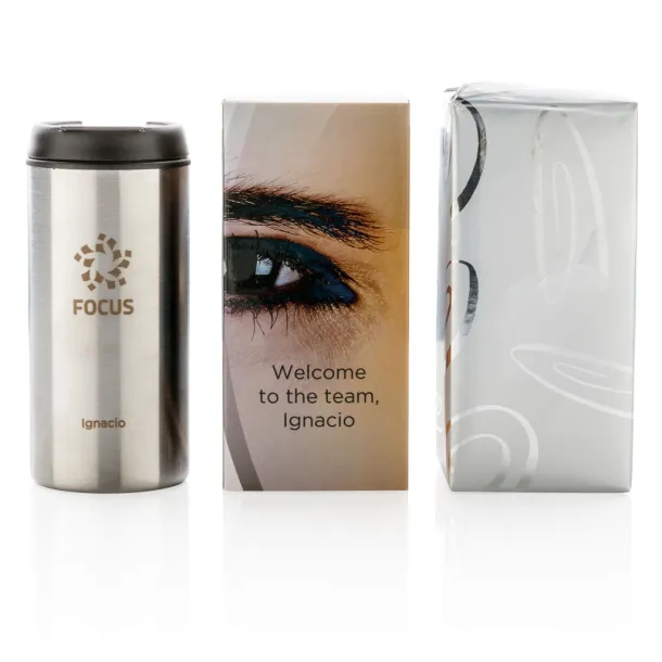  Metro RCS Recycled stainless steel tumbler - XD Xclusive Silver 