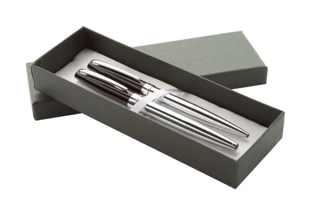 Station pen set Silver Black