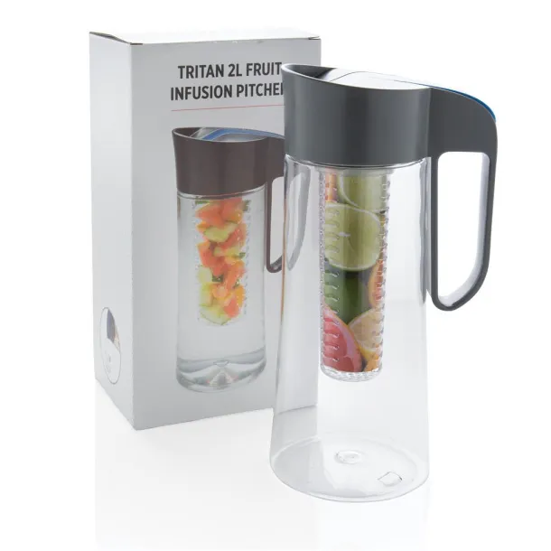  Tritan 2L fruit infusion pitcher Cool Grey 9 Blue