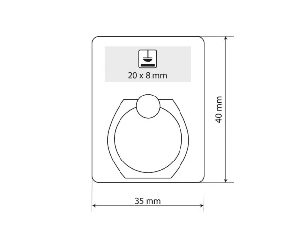 RING držač za mobitel Crna