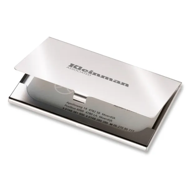 STANWELL Business card holder Matt Silver