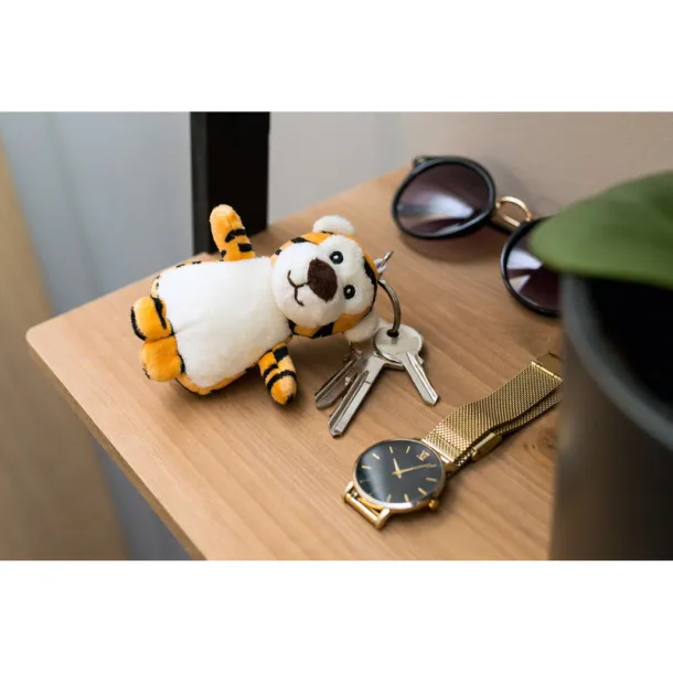 Trip Plush tiger, keyring orange