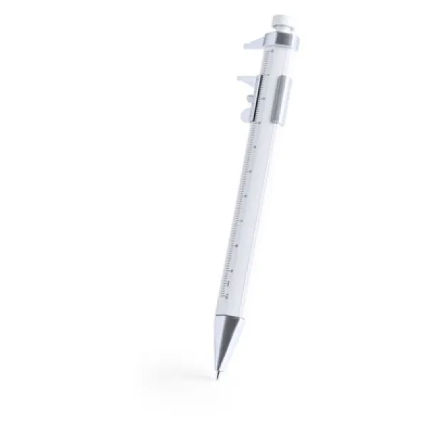  Ball pen with ruler and measuring tool Bijela