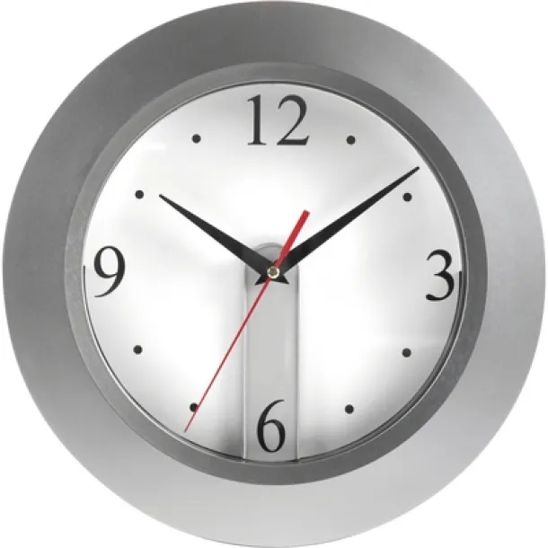  Wall clock Srebrna