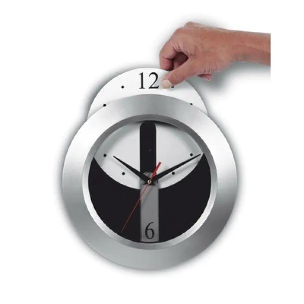  Wall clock Srebrna