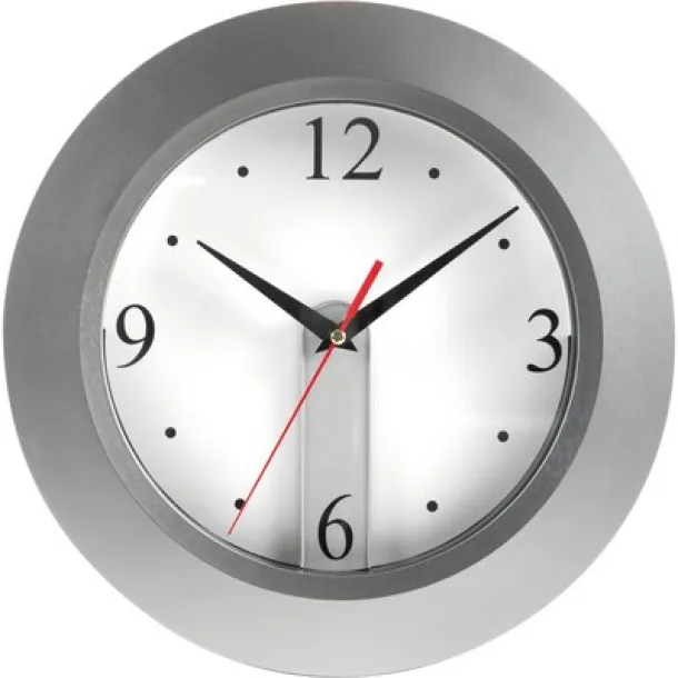  Wall clock Srebrna