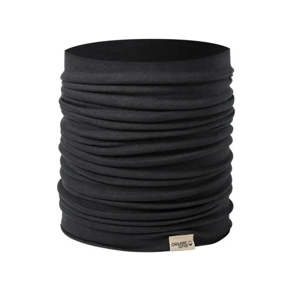  Organic cotton face and neck cover Crna