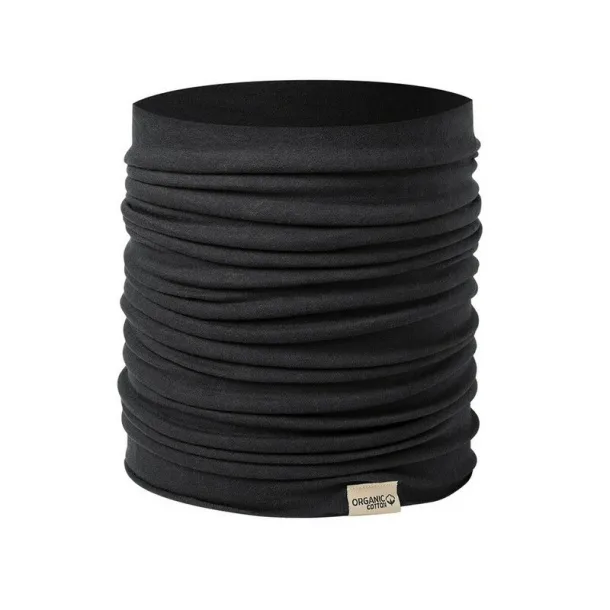  Organic cotton face and neck cover Crna