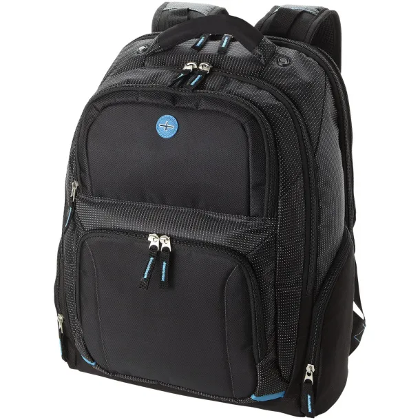 TY 15.4" checkpoint friendly laptop backpack Solid black