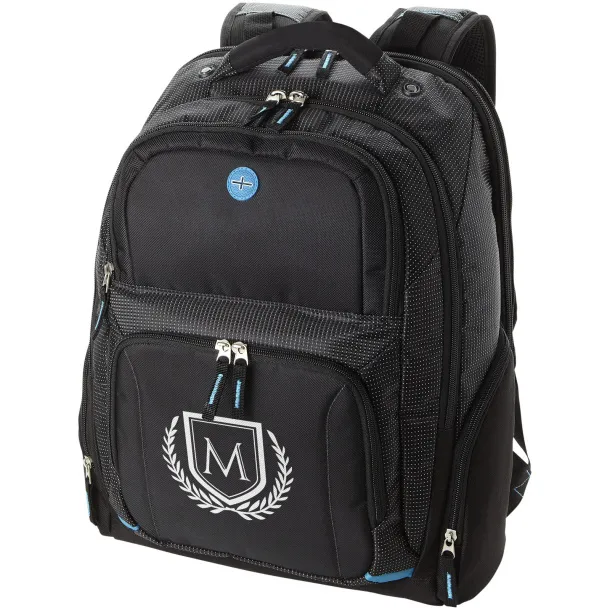 TY 15.4" checkpoint friendly laptop backpack Solid black