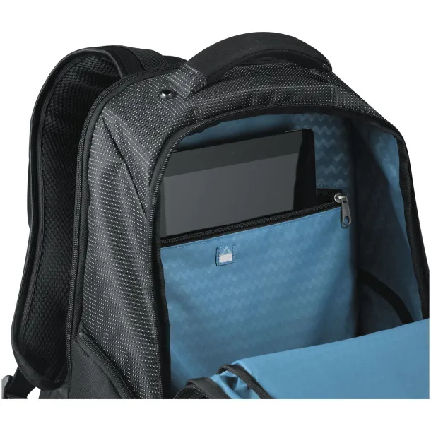 TY 15.4" checkpoint friendly laptop backpack Solid black