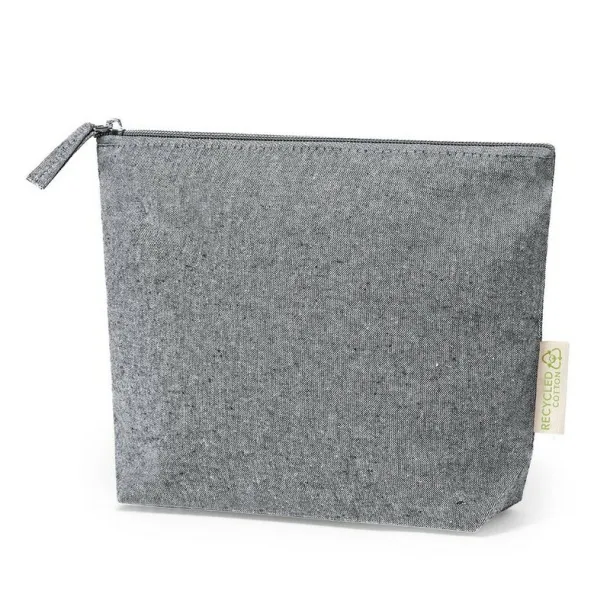  Recycled cotton cosmetic bag Crna